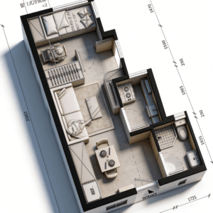 公/居屋1人單位全屋傢俬套裝 - 5件睡房+客廳精選組合
